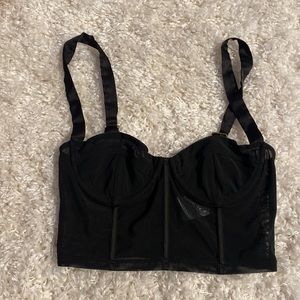 Oh Polly crop corset top black US SIZE size Small